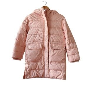 Crewcuts Pink Hooded Puffer Coat